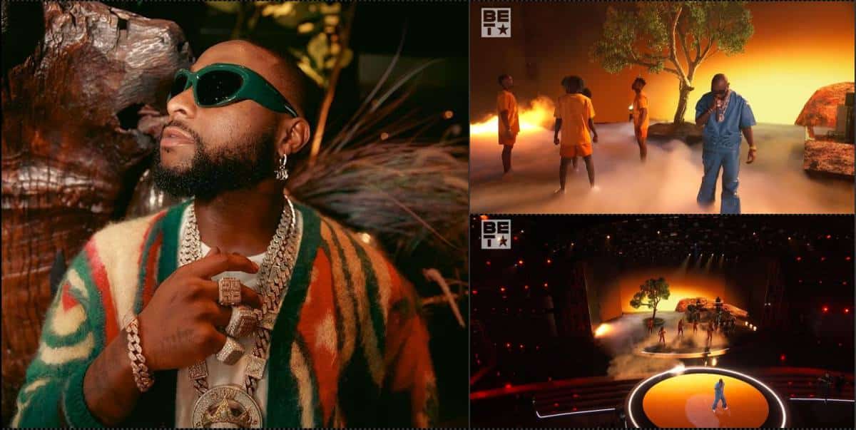 2023 BET Awards: Davido lights up stage with thrilling performance (Video)