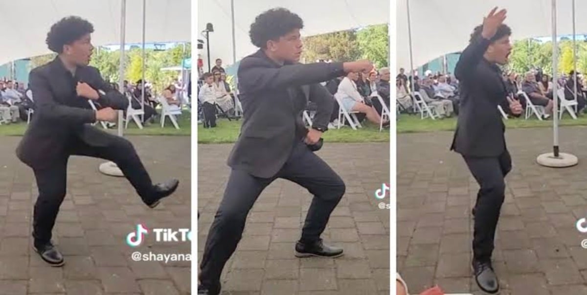 Teen haka mother TikTok graduation