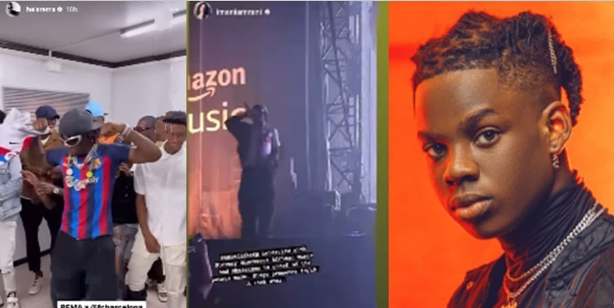 Rema enthralls FC barcelona stars with his mesmerizing performance in spain.