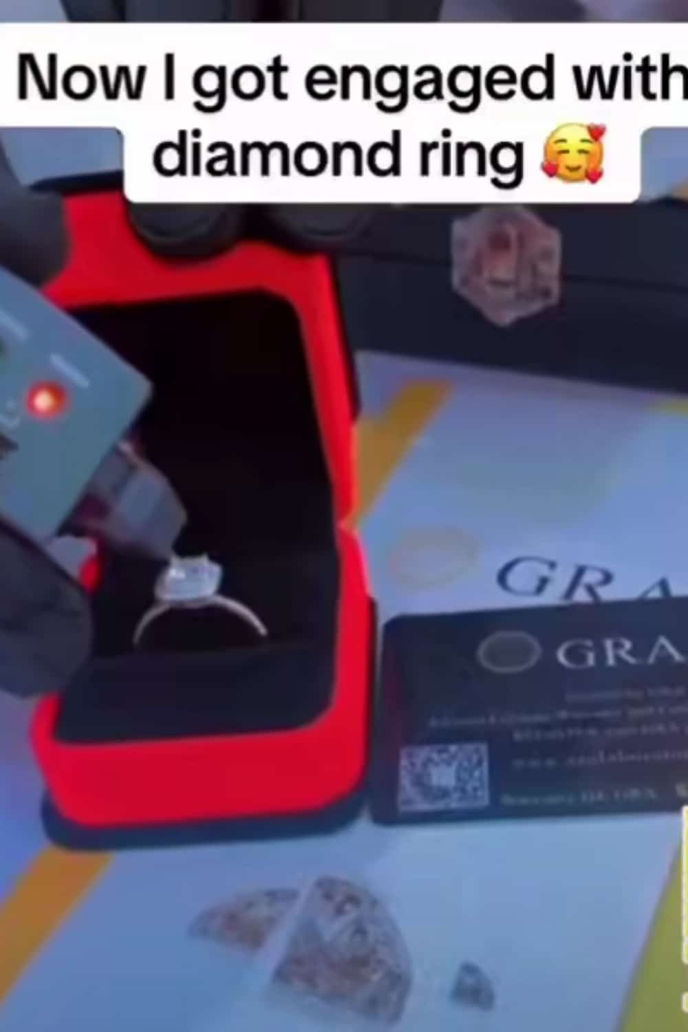 "A love worth waiting for" - Man surprises girlfriend with diamond ring after 6 years of hustling together (Video)