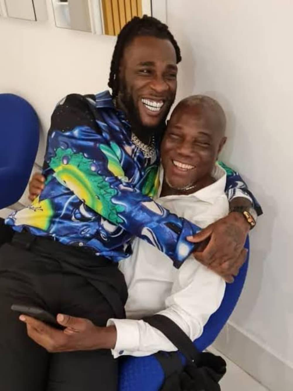 "Proud Daddy Moment" -Burna Boy's Dad Beams with Joy as he watches his Son Takes the Stage at UEFA Champions League Final