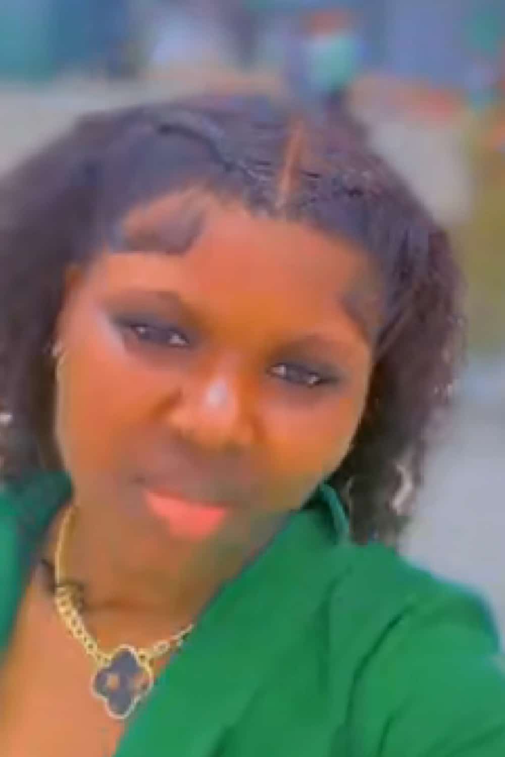 Lady celebrates becoming the first person in her family to fly in an airplane