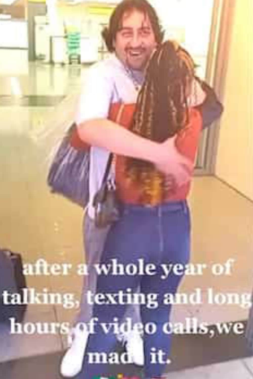 "Finally we made it" - After one year of chatting online, American man flies into Nigeria, marries young lady (Video)