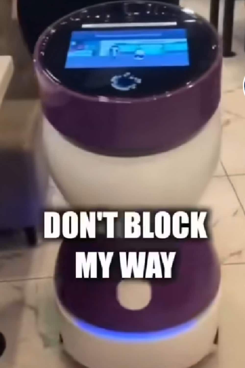 "I will be sacked" - Robot waiter gets angry at customer who blocks its way (Video)