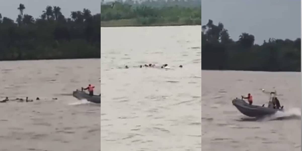"Chaos on the water"- Boat cruise ends in disaster as it capsized, 3 alleged final year medical students missing (Video)