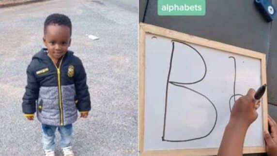 "Genius in the making" - 3-year-old toddler writes 'tomato' and more, including numbers (Video)