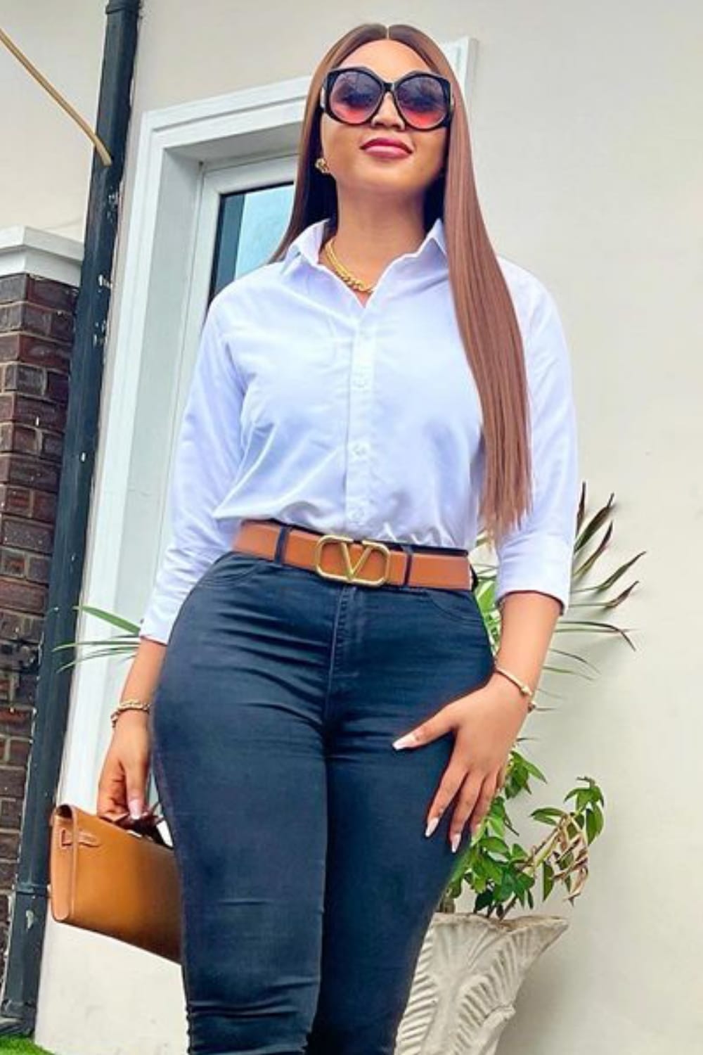 "Come out for governorship, we'll support you” - Reaction as Regina Daniels visits Asaba Specialist hospital alone (Video)