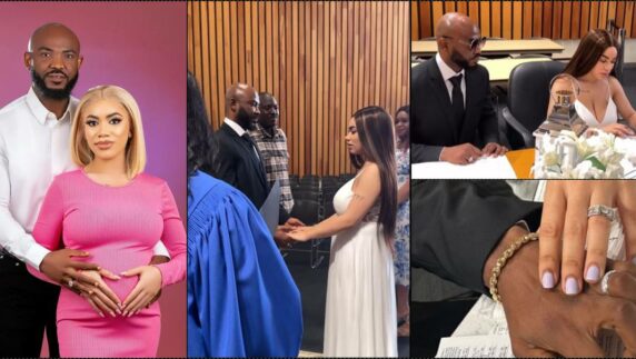Ned Nwoko's daughter, Julia ties the knot in Canada following pregnancy