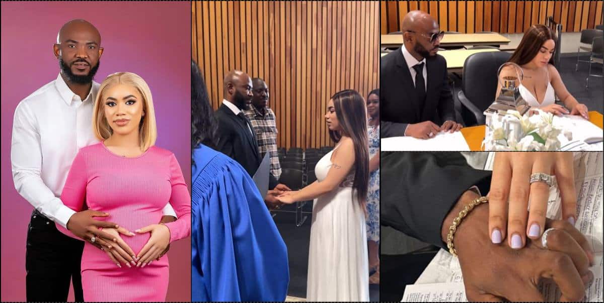 Ned Nwoko's daughter, Julia ties the knot in Canada following pregnancy