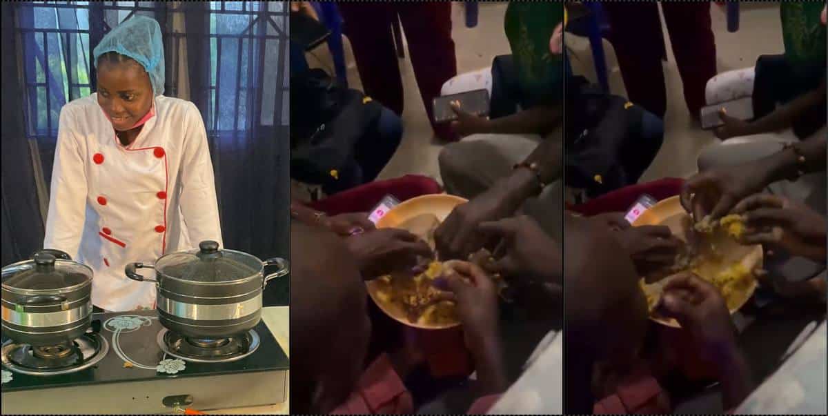 Supporters struggling with food at chef Dammy's cook-a-thon sparks outrage (Video)