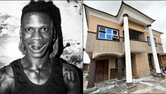 Seyi Vibez gifts father new house years following prayer from Wizkid