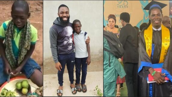 Viral orange seller looks stunning as he graduates school