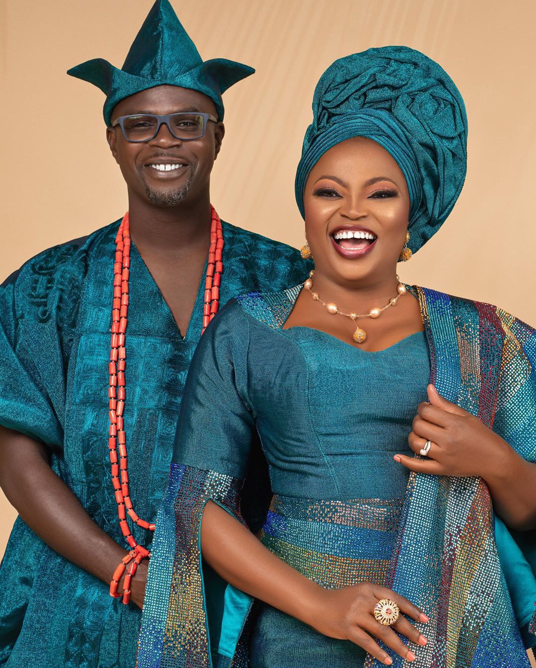 Funke Akindele and JJC Skillz