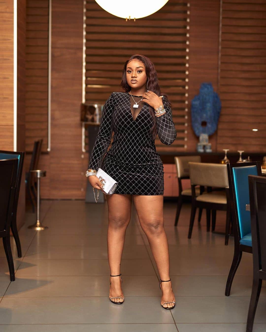 Anita Brown Davido Chioma body