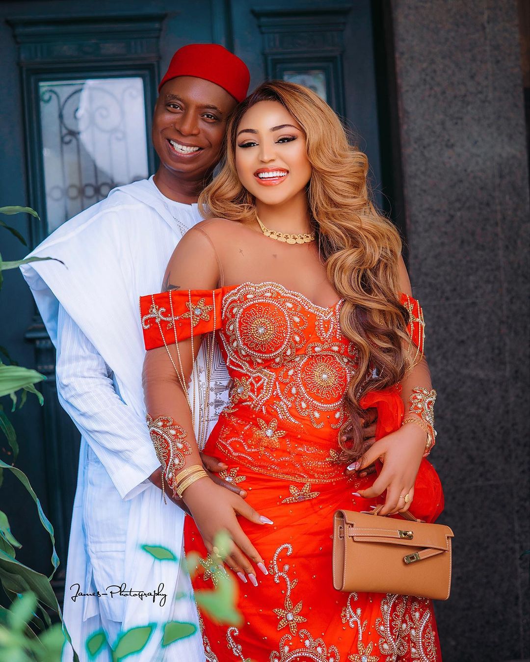 "The people are solidly behind you" – Regina Daniels cheers on husband as he assumes office 