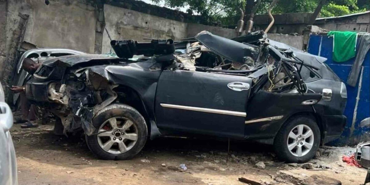 Painter takes client’s Lexus to village only to crash it beyond repair