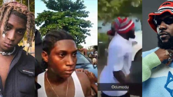 Bella Shmurda reportedly assaulted, Odumodublvck gets chased by cultists at Pocolee's show in LASU (Video)