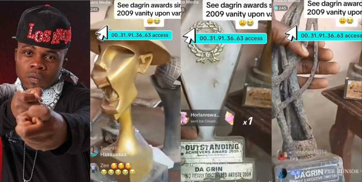 "Vanity upon vanity" – Man says as he shows off late Da Grin's deteriorating award plaques