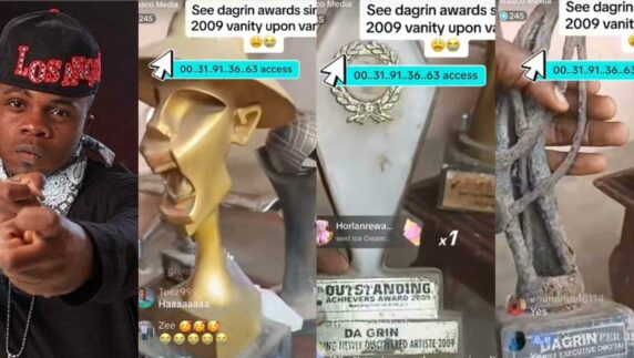"Vanity upon vanity" – Man says as he shows off late Da Grin's deteriorating award plaques