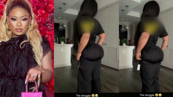"I'm struggling with my newly acquired backside" – Nina Ivy laments