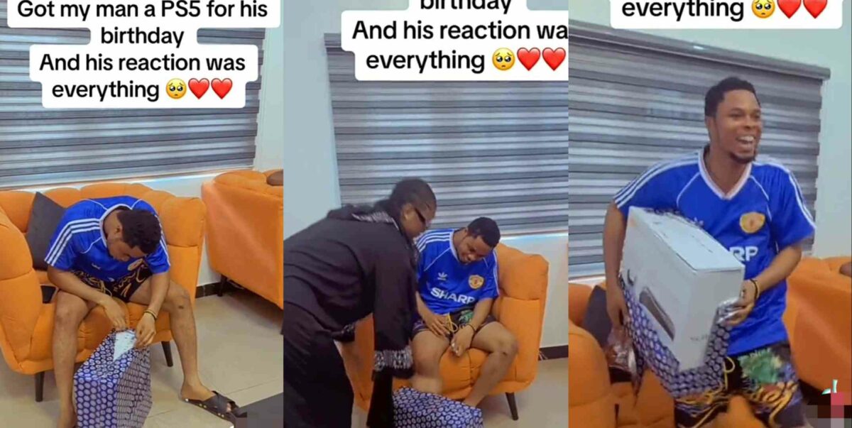 Lady shares boyfriend's reaction as she buys N475K PS5 for his birthday