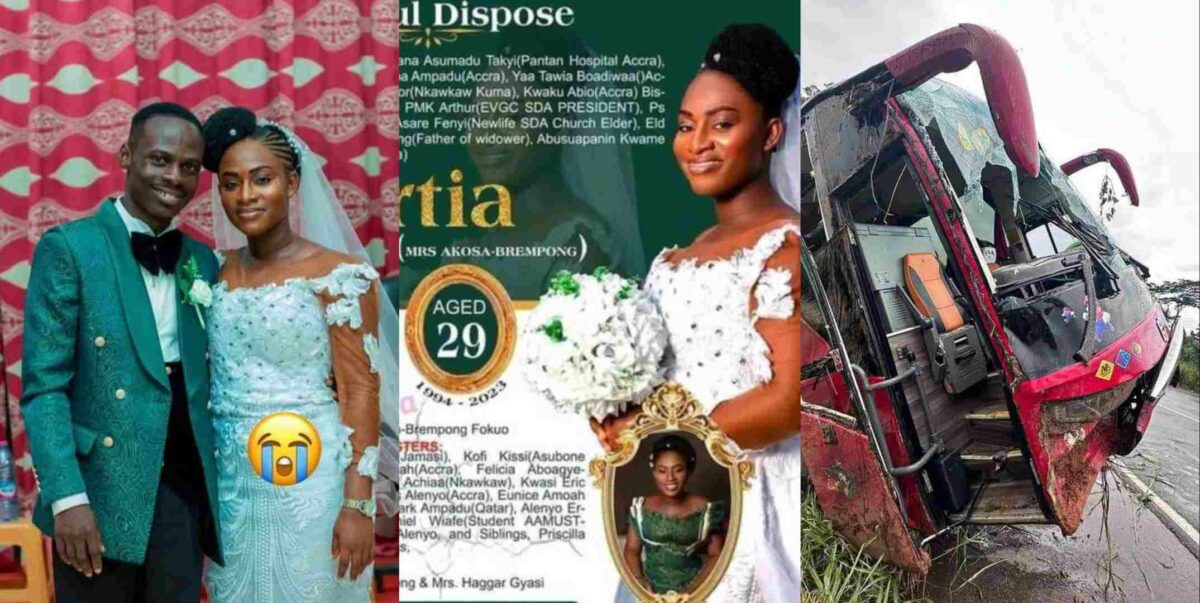 Lady dies car accident