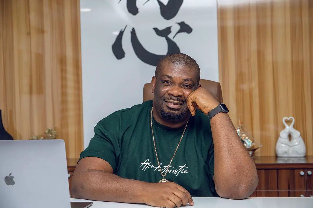 Don Jazzy shares hilarious video of woman closing husband's trouser with big padlock