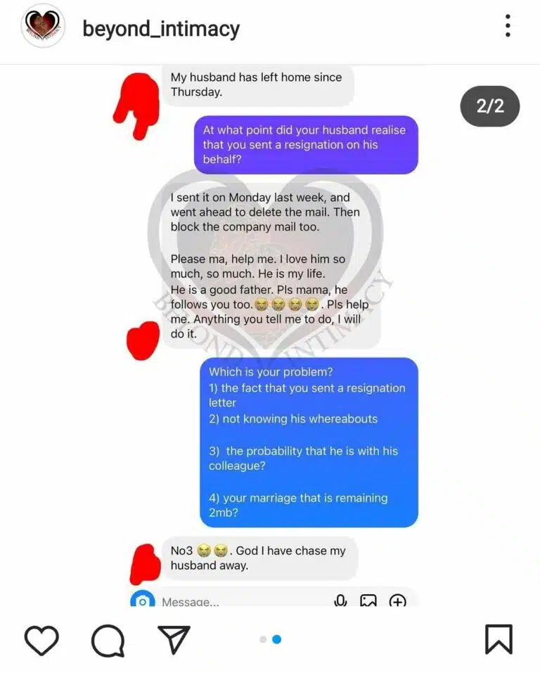 Have Chased Husband Away” Nigerian Woman Regrets After Writing Resignation Letter Husband’s Company Jealousy