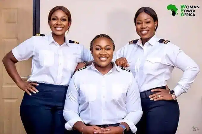 "Sharp family" - Reactions as 3 sisters out of 7 girl children of the same mother becomes pilots