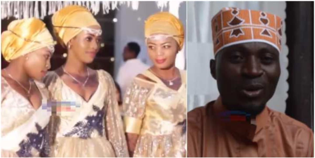 Man marries 3 women together after first wife dumped him