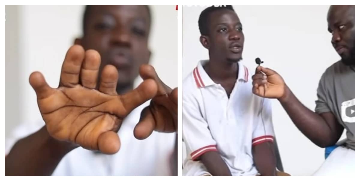 Video of Ghanaian man with 12 fingers and both sex organs causes stir online
