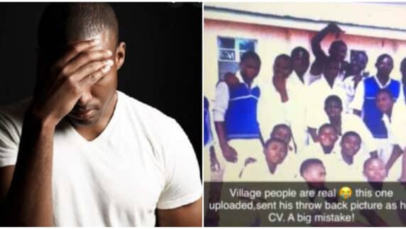 Man applying for job sends throwback secondary school picture as CV (Video)