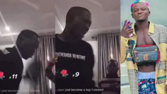 Funny moment DJ Chicken throws object at someone for playing Portable's song at his party (Video)