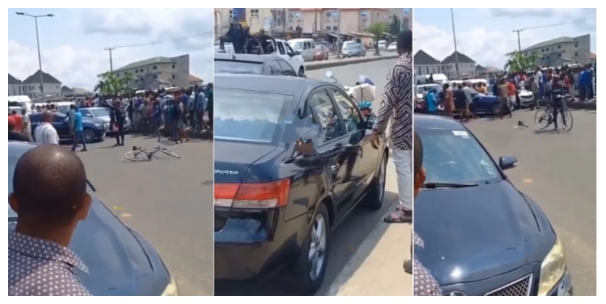 Moment Rivers residents rally to rescue boys in Benz from Police arrest (Video)