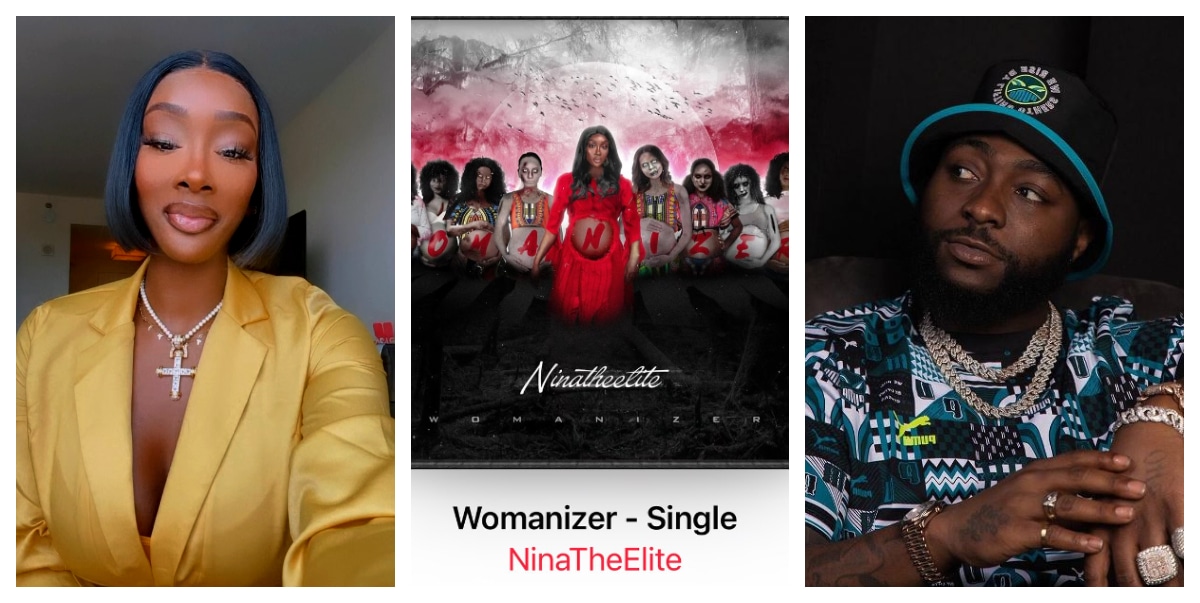 Davido's alleged side chic Anita Brown drops diss song for artist titled 'Womanizer'