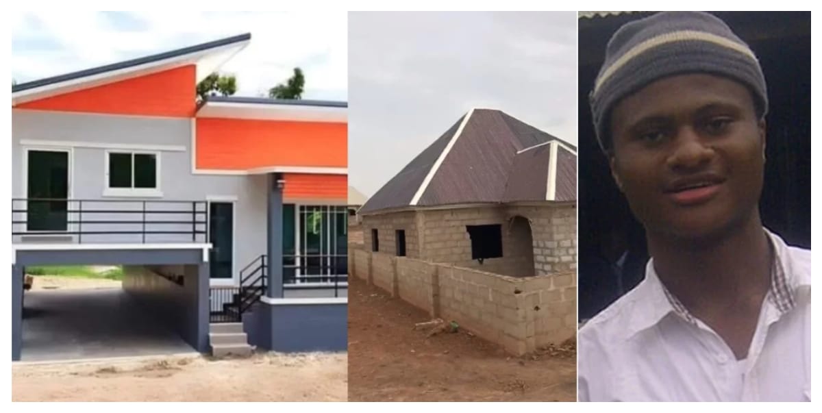 Another Nigerian man shows off bungalow he’s building with N3 million