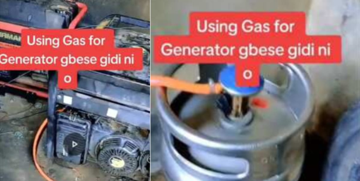 Woman disappointed as her generator gulps 12kg of gas in 7 Hours while trying to cut costs (Video)