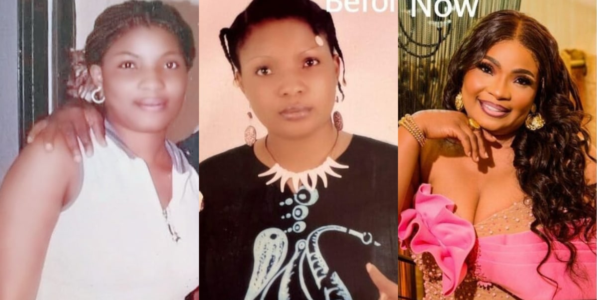 Laide Bakare leaves fans in awe as she shares her before and after photos