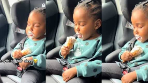 Little girl licks ice cream for the first time, moment leaves viewers in stitches (Video)