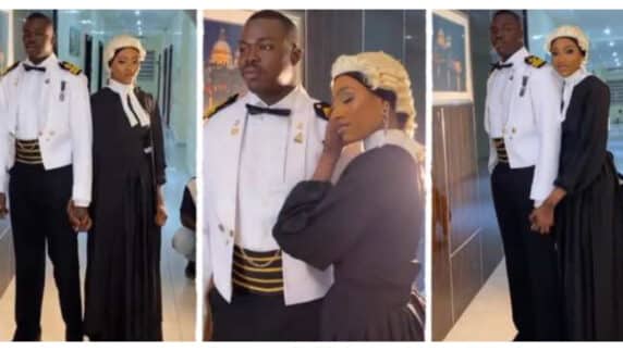 "Love, law, and order"- Elegant lawyer and policeman's pre-wedding photoshoot breaks the internet