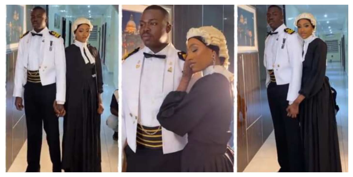 "Love, law, and order"- Elegant lawyer and policeman's pre-wedding photoshoot breaks the internet