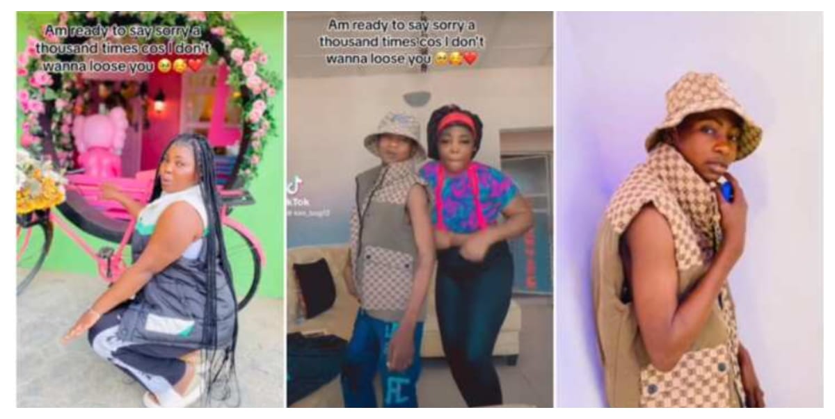 "Nothing can stop me from loving him" - Older Nigerian lady defies age norms, proudly flaunts younger 'boyfriend'