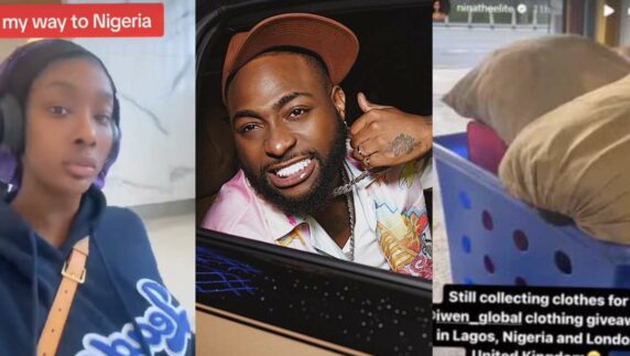 Davido's baby mama, Anita Brown on her way to Nigeria after showing off baby bump