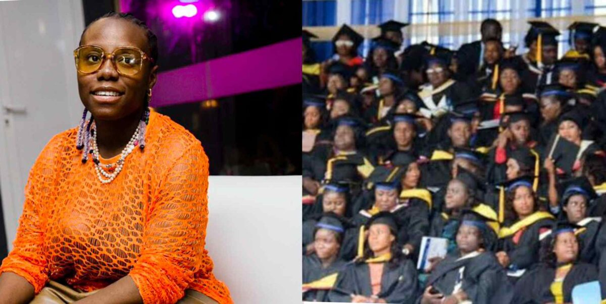 Teni Babcock student graduates