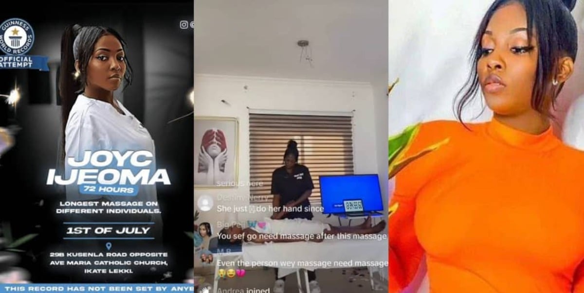 Guinness World Record Joyce Ijeoma Massage