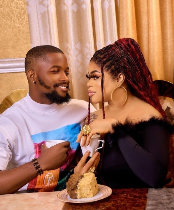 Bobrisky shares romantic photo with man