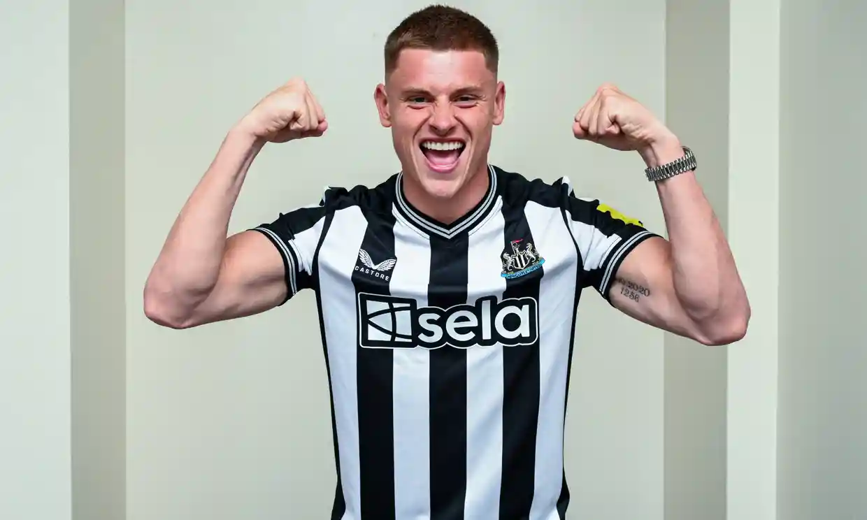 Harvey Barnes unveiled as a Newcastle United player. Source: Club Website