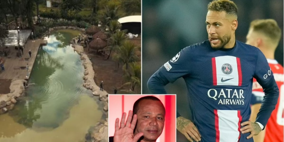 Neymar fined over 3m dollars for building artificial lake without