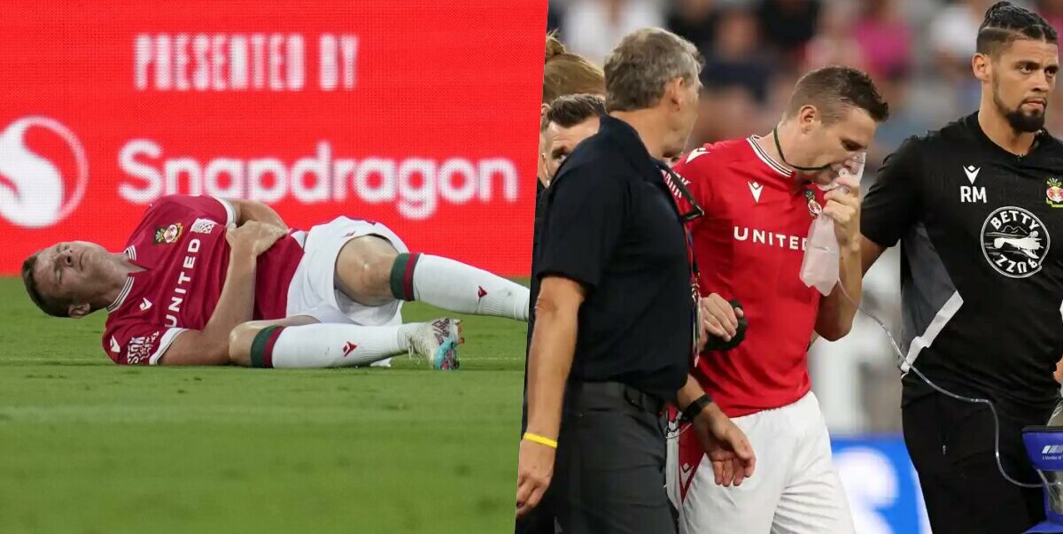 Paul Mullin punctured his lungs after colliding with Man United goalkeeper