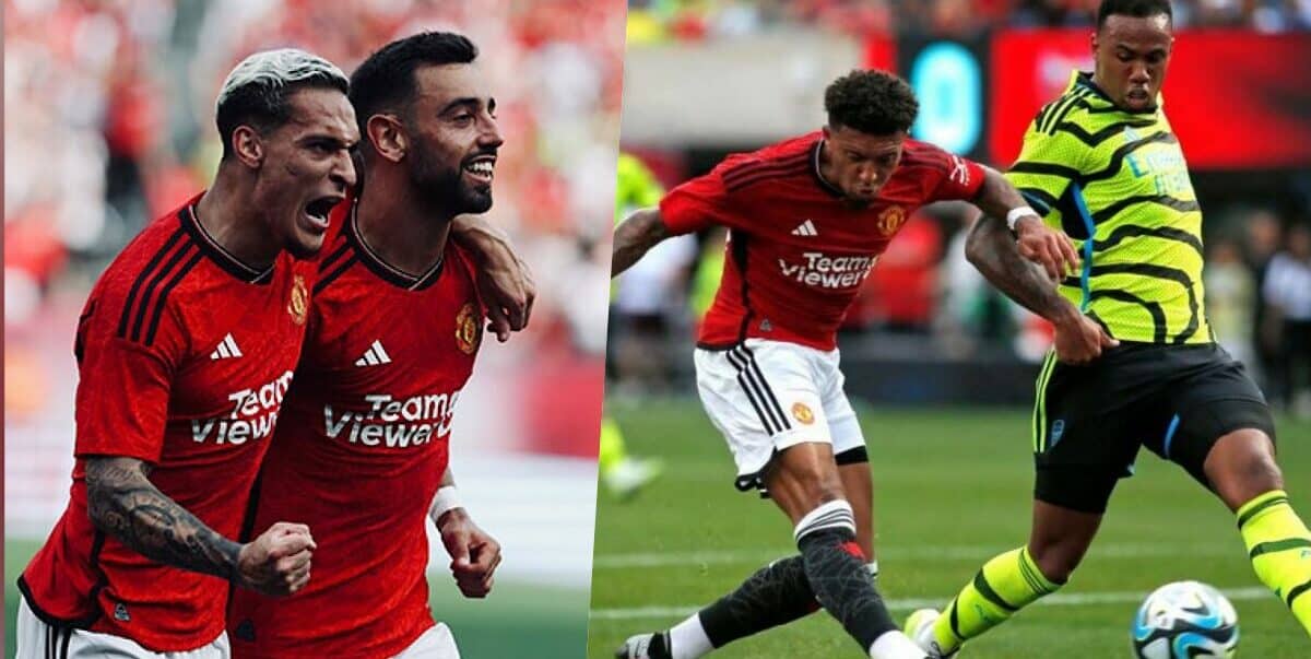 Manchester United picks up a 2-0 win over Arsenal in pre-season match